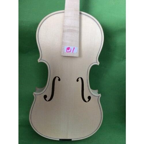 Violin 4/4 in white baroque style flamed maple back spruce top No1