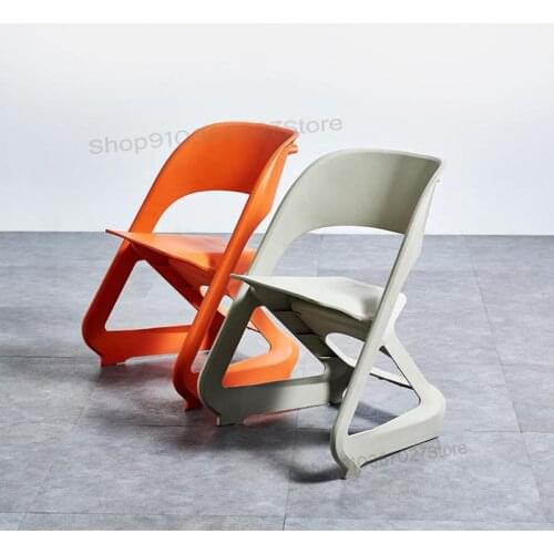 Modern Minimalist Creative Backrest Chair Home Nordic Fashion Dining Chair Outdoor Stool Lazy Leisure