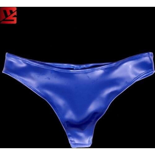 EISE Plus Size Latex Oil Shiny Low-Rise G-string Micro Thong T-Back Erotic Lingerie Thongs Stage Wear Unisex Gay Wear F20