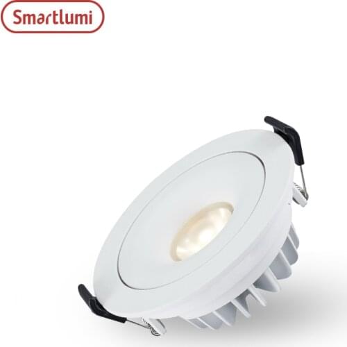 Smartlumi Led Downlight Waterproof 9w Recessed IP44 led spot light 220v dimmable Suitable for Outdoor and Bathroom LED Lamp