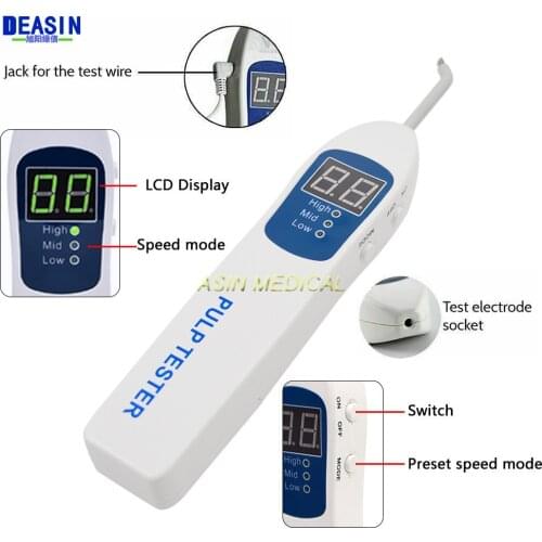 Dental Oral Teeth Nerve Vitality Endodontic Pulp Tester Testing Medical Tooth Vitality Tester Clinic Tooth State Tester Tool Lab