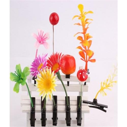 1pcs Mini Bean Sprout Hairgrips Kids Sweet Girls Plant Grass Hairpin Printing Hair Clip Claw Creative Hairpins Hair Styling Tool