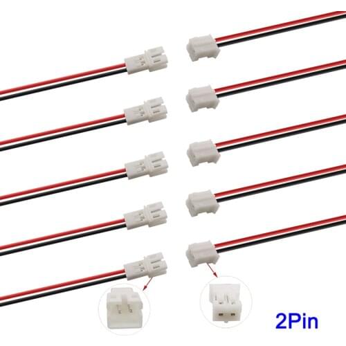 1/2/5/10Pair JST 2Pin Wire Connector PH2.0mm 2PIN Male Plug Female Jack Electrical Cable Connector 26AWG Wire Cable Length 150mm