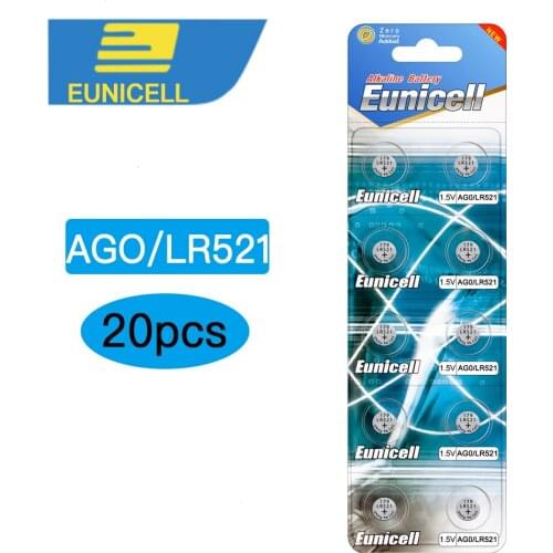 20pcs AG0 LR69 LR521 379A SR521SW D379 V379 SR63 SG0 SR521 1.55V Alkaline Button Cell Coin Batteries Battery For Watch Toys