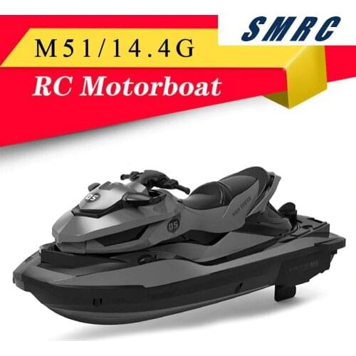 2020 New M5 Mini RC Boat 2.4G 50 Meters Remote Control Distance Summer Water Splashing Electric Motor Boat Childrens Toy Gift