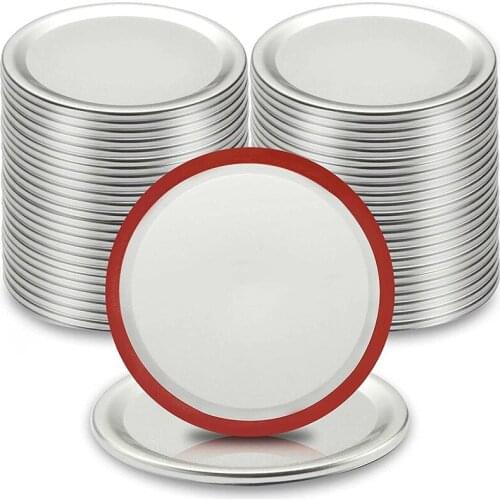 48-Count Canning Jar Lids Regular Mouth,Fit & Airtight for Mason Jar Lids with Seals, Split-Type Lids for Ball,Kerr Jars