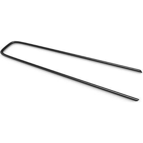 50pcs/lot U Shape Black Garden Stakes Staple Securing Pegs For Securing Weed Fabric Landscape Fabric Netting
