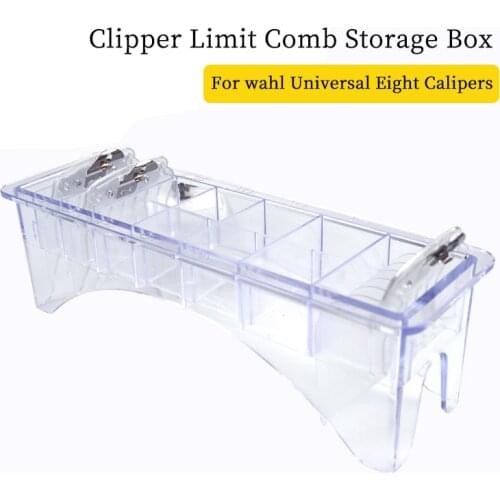 8 grid guide plate limit comb storage box wahl Universal electric clipper limit comb guide attachment Barber tool accessories