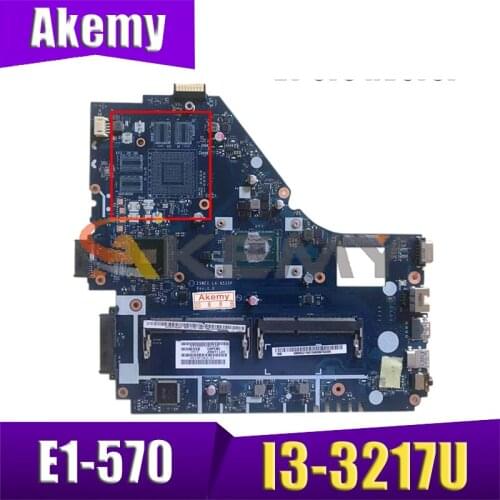 AKEMY Z5WE1 LA-9535P NBMEP11001 NB.MEP11.001 Main board For acer aspire E1-570 NV570P laptop motherboard SR0N9 I3-3217U DDR3