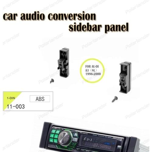1-DIN CD conversion sidebar panel FOR AU-DI A3 (8L) 1996-2000 ABS material original car interior colors black