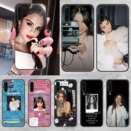 Singer Selena Gomez Phone case For Samsung Galaxy A 3 5 7 8 10 20 21 30 40 50 51 70 71 E S 2016 2018 4G black trend funda art
