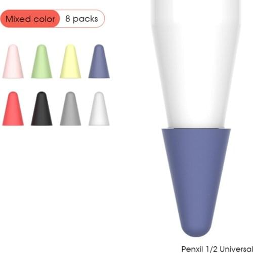 Pencil Tip Cover for Apple Pencil 2Nd 1St Generation Mute Silicone Nib Case for Pencil Cover Skin Sn Protector