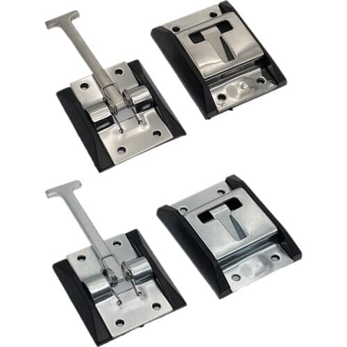 CVP RV Trailer Door holders Stainless Steel T-style Catch Entry Catches For Motorhome Camper Accessories Caravan Components