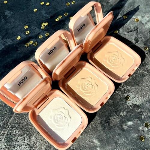 HOJO Camellia Tulle Compact Powder Lightweight Matte Invisible Pores Oil Control Wet and Dry Makeup Setting Powder Facial Makeup