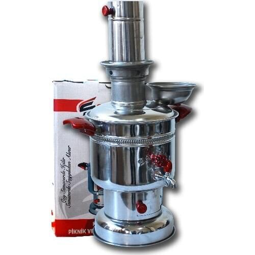 İyimi Coal Woody Quality Urn Chrome Plated Stylish Tap and Hold Kupları Bakelite Handles