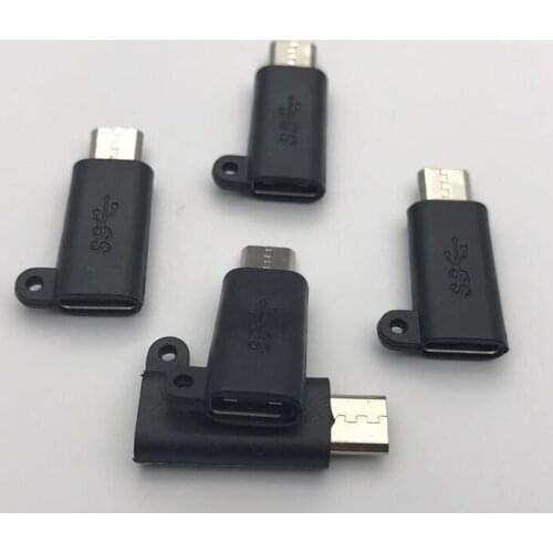 LB Key chain Type-c to Micro USB Android Phone Cable Type C Adapter Fast Charger Data Converter for Xiaomi Huawei Letv Sumsang