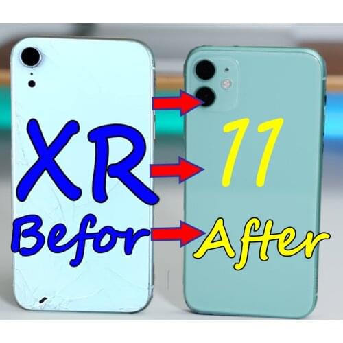 Back Cover Housing For iPhone XR Convert into iPhone 11 with Flashlight Cable ,Make iPhone XR like iPhone 11,Upgrade to 11