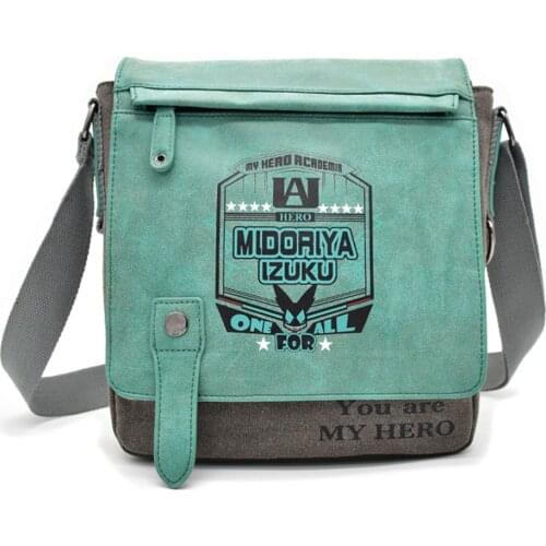 Cosplay Anime Boku No My Hero Academia Midoriya Izuku Multifunctional Canvas Shoulder Messenger Bag Student Satchel Gift