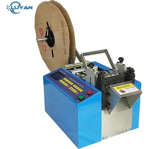 220V/110V conveyor belt cutting machine cut roll into sheet bridge of nose iron wire Silica gel tube and PVC tube cutting