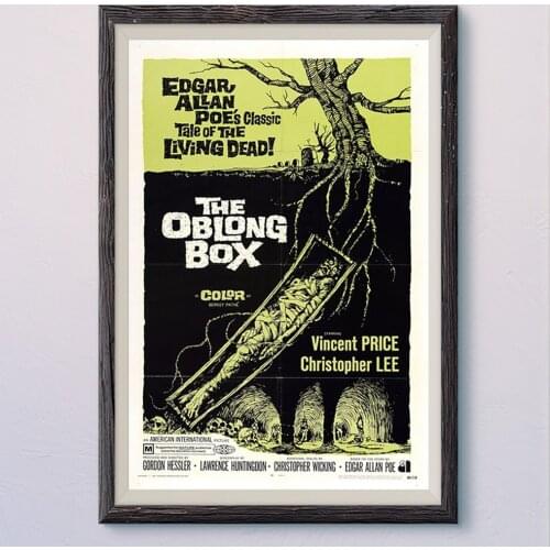 N483 THE OBLONG BOX Vintage Classic Movie Wall Silk Cloth HD Poster Art Home Decoration Gift