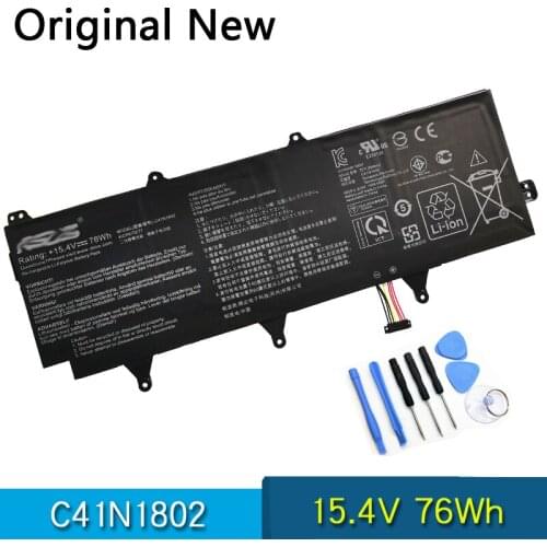 NEW Original C41N1802 Laptop Battery For ASUS ROG Zephyrus S GX701G GX701GX GX735GV GX735GW GX735GVR GX701GV-EV052T 15.4V 76Wh