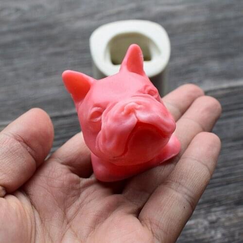 New Arrival Bulldog Silicone Cake Fondant Sugarcraft Mold Chocolate Baking Soap Mould Kitchen Accessories SQ1838