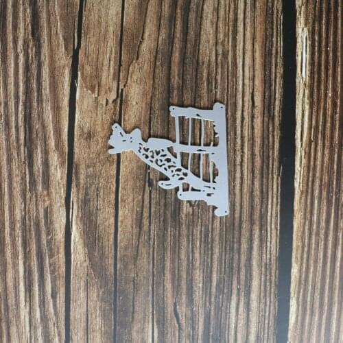 Christmas Deer Metal Cutting Dies Scrapbook Paper Craft Decoration Dies Scrapbooking Fence Animal