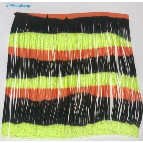 Fishing Lure Silicone Skirt Layers,Silicone Skirt Material for Tackle Craft, DIY Spinner, Rubber Jigs, Buzzbait---126