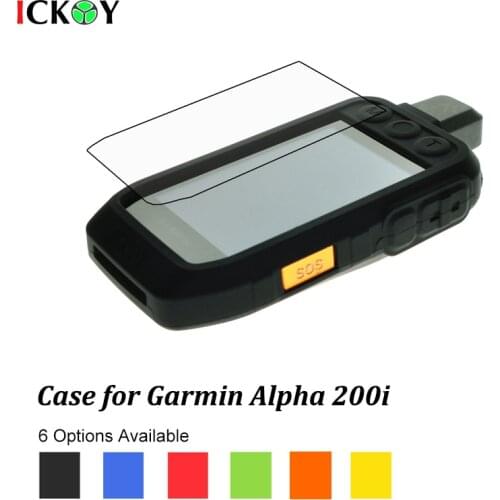 Silicon Case Skin + LCD Screen Protector Shield Film for Handheld GPS Garmin Alpha 200i Alpha200i Accessories