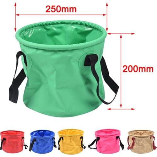 PVC Collapsible Folding Water Bucket Foldable design Fishing Bag 10/20/30L for Camping Hiking Travel Fishing Bags
