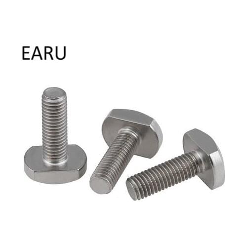 304 Stainless Steel T-type T-shaped Screw Bolt M10*25-60mm Machine F