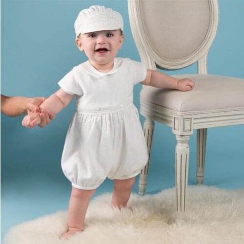 Vintage Baby Girl Baptism Gown Boys Christening Dress 1st Birthday Party Baby Boy Clothes Dress Baby Outfit With Hat