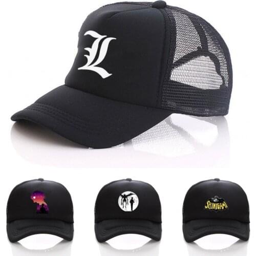 Japan Anime Death Note hat L Lawliet cosplay Black Cotton cap women men Polyester Baseball Caps Peaked hat