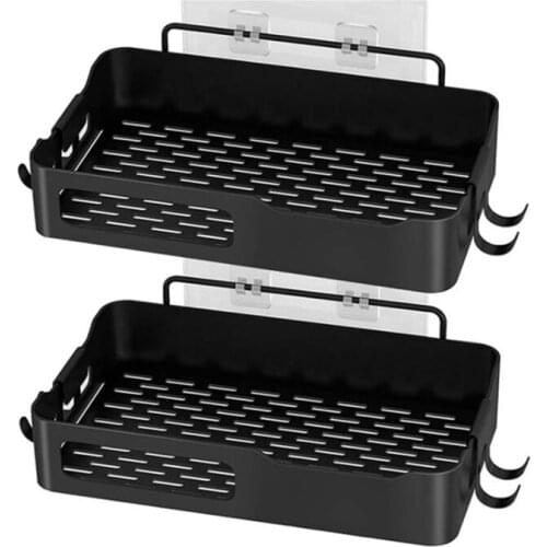 2 Pcs Shower Rack,Non-Drilling Shower Rack,Hanging Shower Basket, Bathroom Rack,Shampoo Rack for Bathroom Kitchen Shower