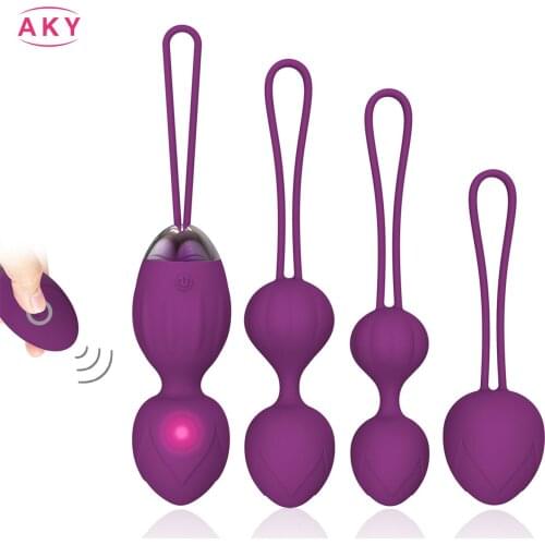 5pcs Vaginal Balls Vagina Tighten Exercise Sex Toys for Women Kegel Balls Trainer 10 Speeds Vibrator Ben Wa Geisha Sex Shop