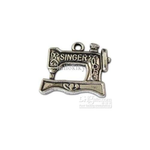 600pcs Tibetan silver sewing machine charms A10548
