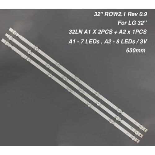 630mm A1 A2 LED Backlight Strips for LG 32" TV 6916L-1440A 6916L-1439A 32LN540U-ZA 32LA621V LC320DUE-SFR1 LC320DXE-SFR1 32LN5400