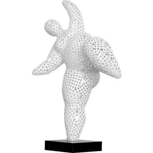 Abstract Character Sculpture Artwork Creative Hotel Beauty Salon Iron Art Furnishing Room Club House Model Room Decoration