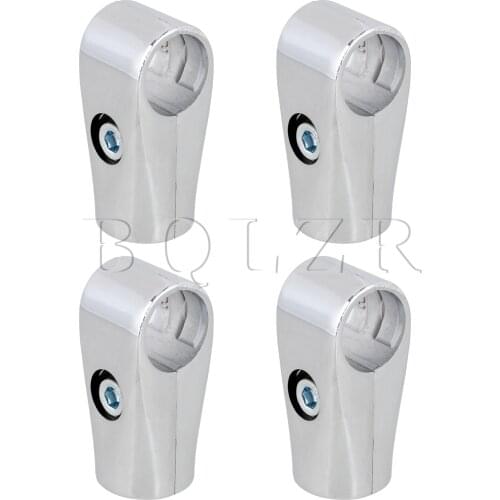 BQLZR 4PCS Metal Drying Rack Pipe Fittings Two-way Connector 25mm Inner Dia
