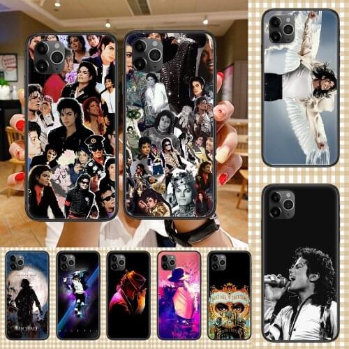 Dancer Michael Jackson Phone Case Cover Hull For iphone 5 5s se 2 6 6s 7 8 12 mini plus X XS XR 11 PRO MAX black silicone Etui