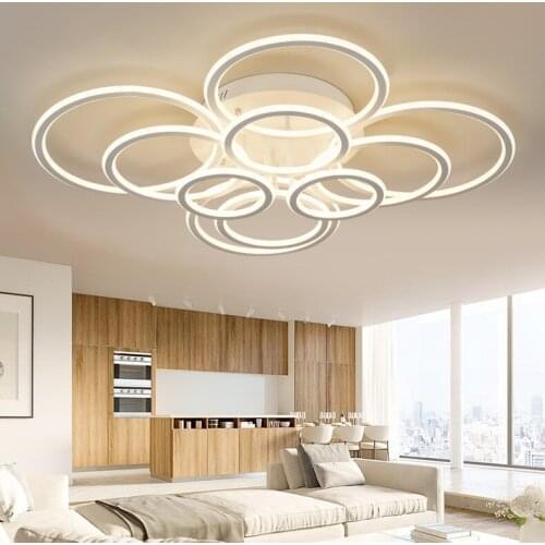 Double-sided luminous ring LED ceiling lamps Home Living Room Bedroom Dining Room Aisle Ceiling Lights Business place lighting