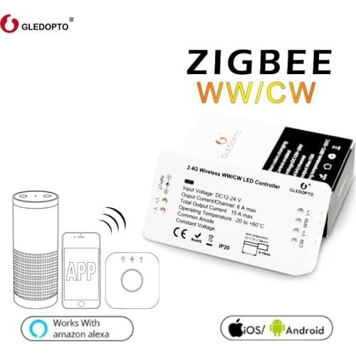 GLEDOPTO ZIGBEE bridge Led Controller ww/cw dimmer strip Controller DC12/24V zll standard led