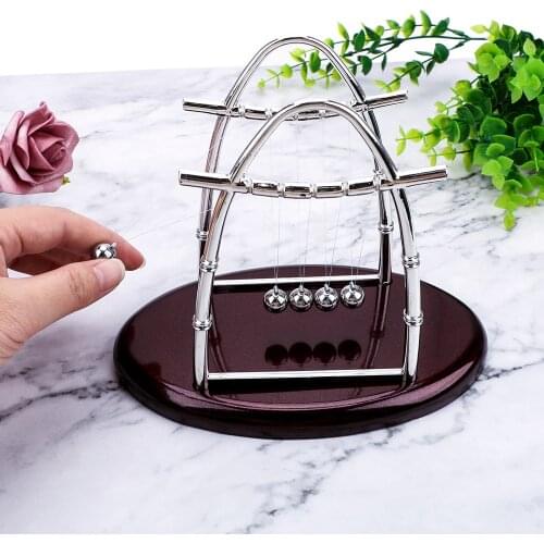 Newtons Cradle Steel Balance Ball Home Desk Decoration Metal Pendulum Ball Craft Educational Toy Physics Science