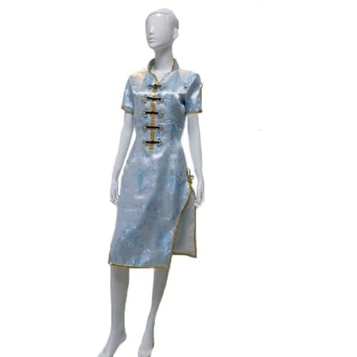 Movie High Quality Tailored Ada wong Cosplay Costume Dress Women Costume cheongsam