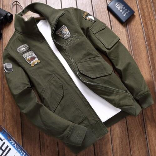 Autumn Winter Men Jacket Warm Windproof Male Military Tactical Coat Bomber Flying Tigers Pilot Tops Outerwear Clothes