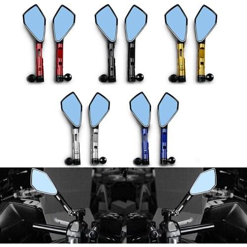 Motorcycle Rearview Side Mirrors CNC Aluminum Motorbike Handlebar Rear View Mirror For Honda Kawasaki BMW Suzuki Yamaha