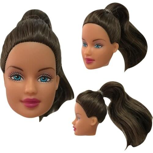 NK One Pcs Fashion Cute Red Hair Doll Head For Dolls Best DIY Gift For Girls' Doll Accessories 012F 9X