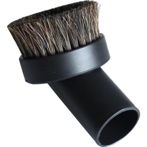 PP Brush Cleaning Tip Dust Round Brush Head Household Vacuum Cleaner Soft Horse Hair