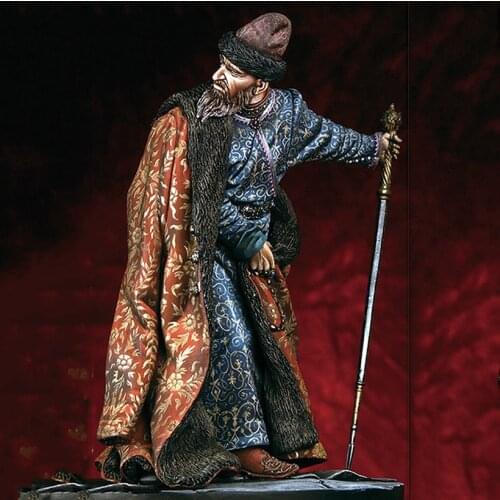 Self-assembled New Unassembled 1/18 ancient man warrior stand with sword Resin Figure Unpainted Model Kit