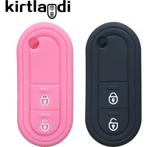 Silicone Key Case Holder Cover for MG 3 2020 MG3 2011-2015 2 Buttons Remote Fob Keyless Keychain Protection Flip Folding Shell